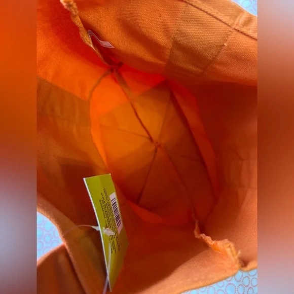Trader Joe's Orange Mini Tote Bag - Picture 3 of 8